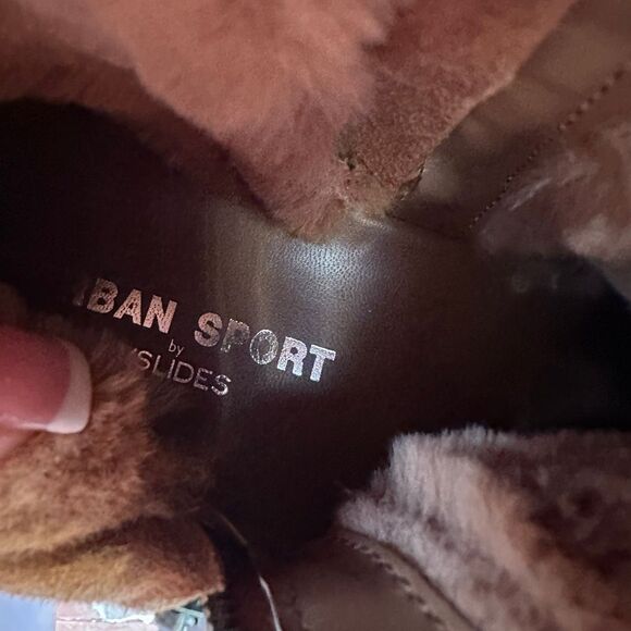 J/SLIDES $169 Tristan Tan Suede Sneaker Boots womens 9.5 NEW - Picture 11 of 11